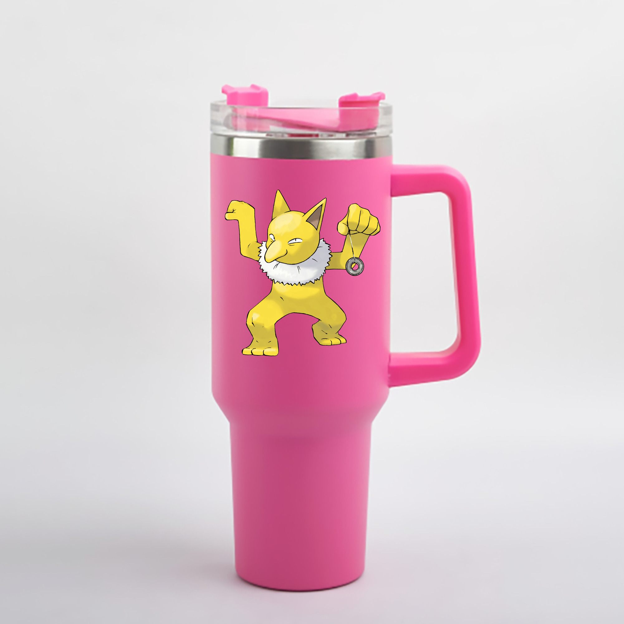 （画像用） ポケットモンスター Pokémon 1200mL車用タンブラー - クリスタルステッカー（プラスチックストロー付き）